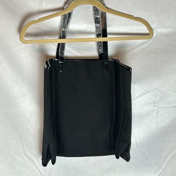 NWOT Victorias Secret Sequin Metallic & Black Tote Bag - Picture 2 of 4